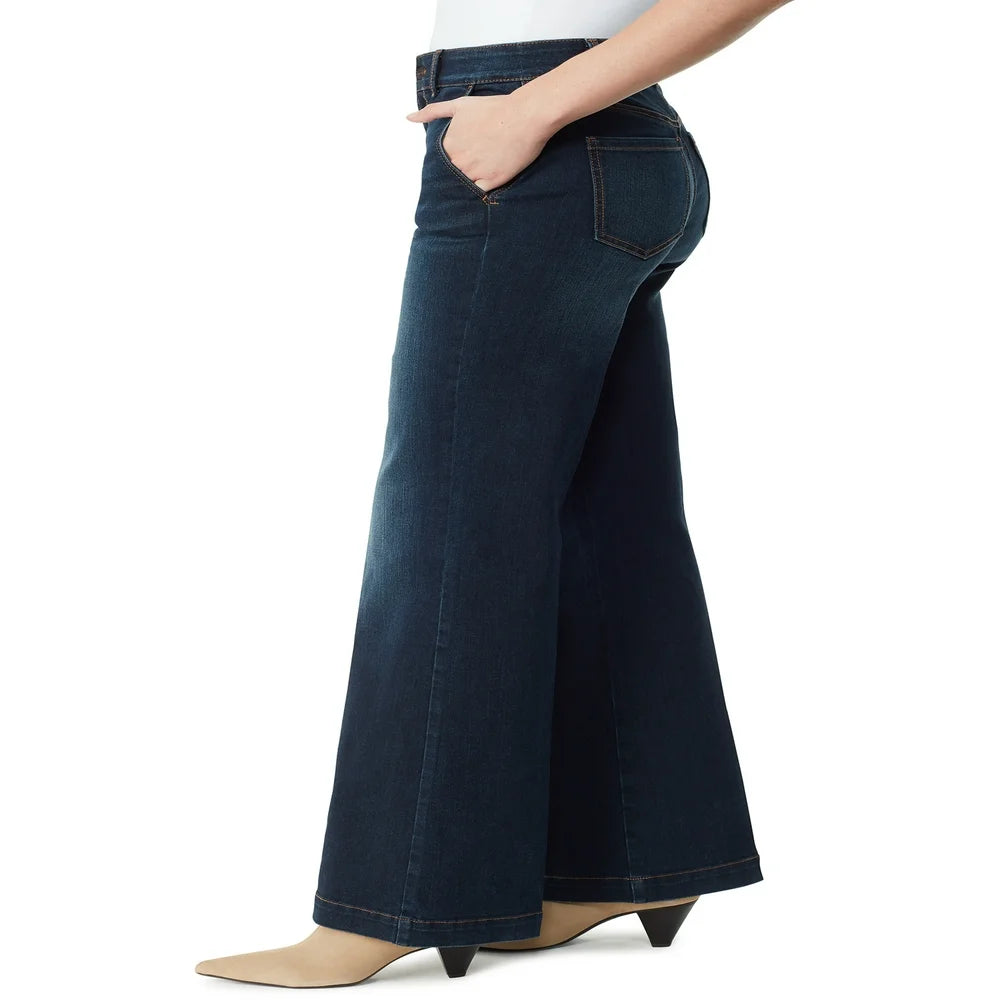 Women'S High Rise Flare Trouser Jean, Regular and Short Inseams